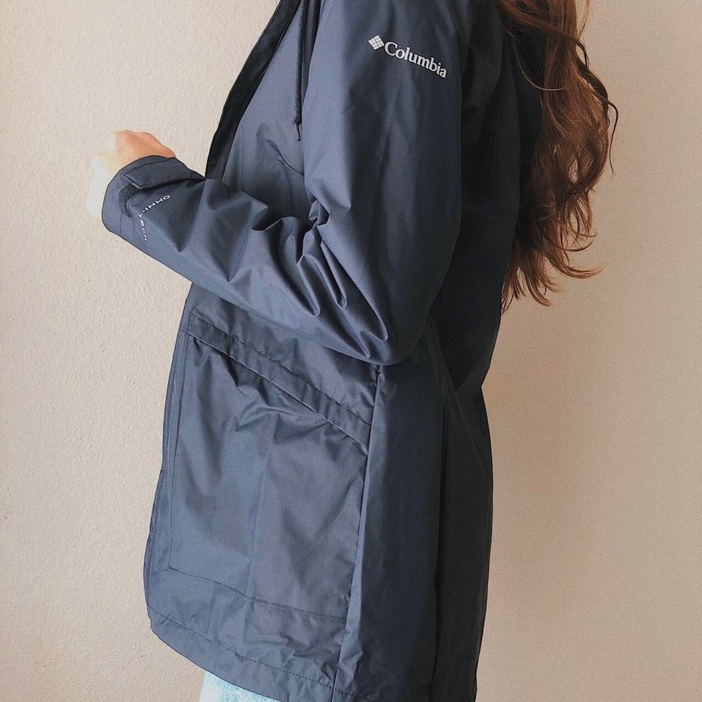 New without Tags Columbia Rain Jacket in navy blue